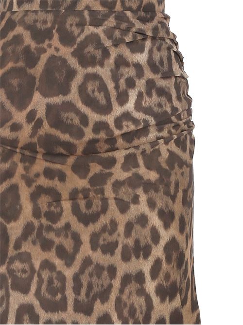 Brown leopard print skirt STELLA MC CARTNEY | 6J03583SPZ642203